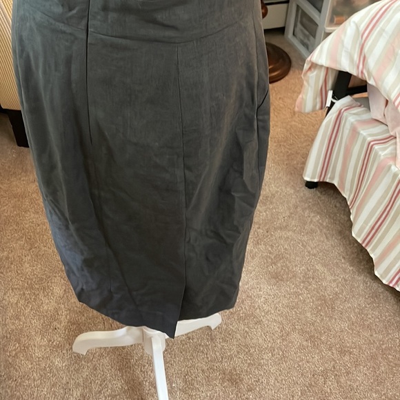 Grey JCrew suiting dress, sleeveless - Picture 4 of 4